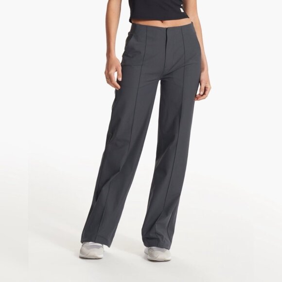 Vuori Women's Meta Wideleg Pants Modern Workwear Gray Athleisure Size Medium - Picture 2 of 9